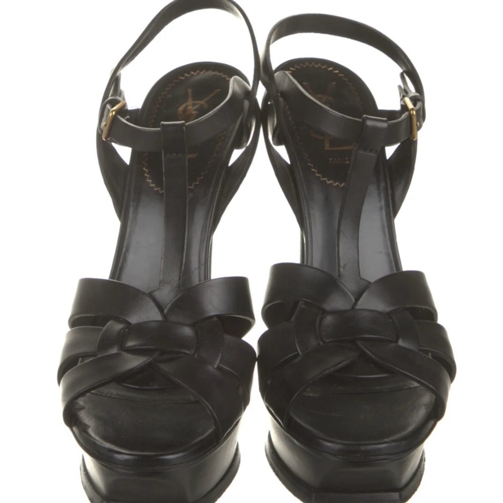 YSL leather t-strap pumps